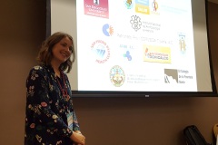 Presenting research at conference